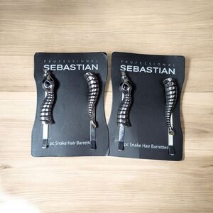 Sebastian Metallic Snake Hair Clips